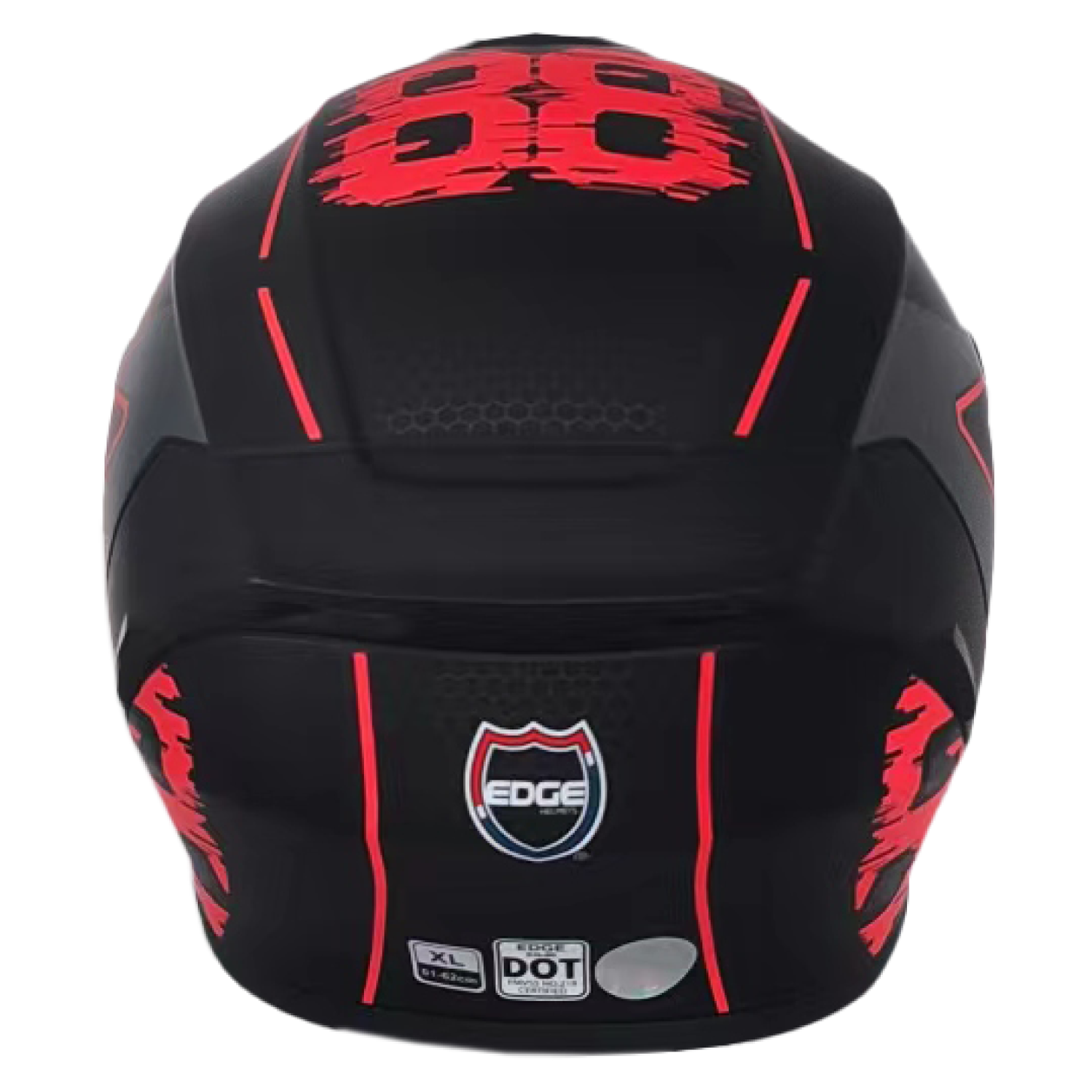 Casco Edge Integral Frankie Master88 Negro / Rojo EDGE HELMETS