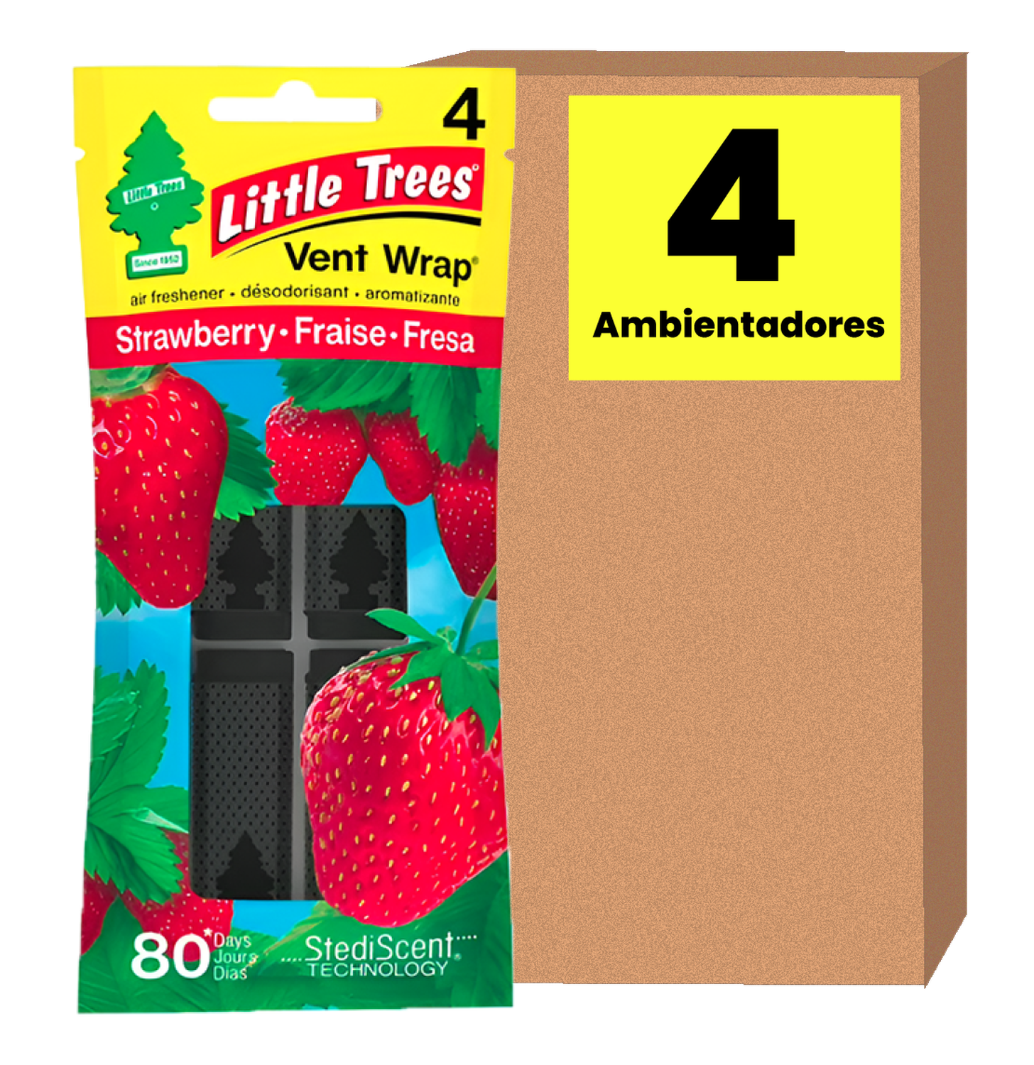 Ambientador Vent Wrap Little Trees x4 Und Little Trees