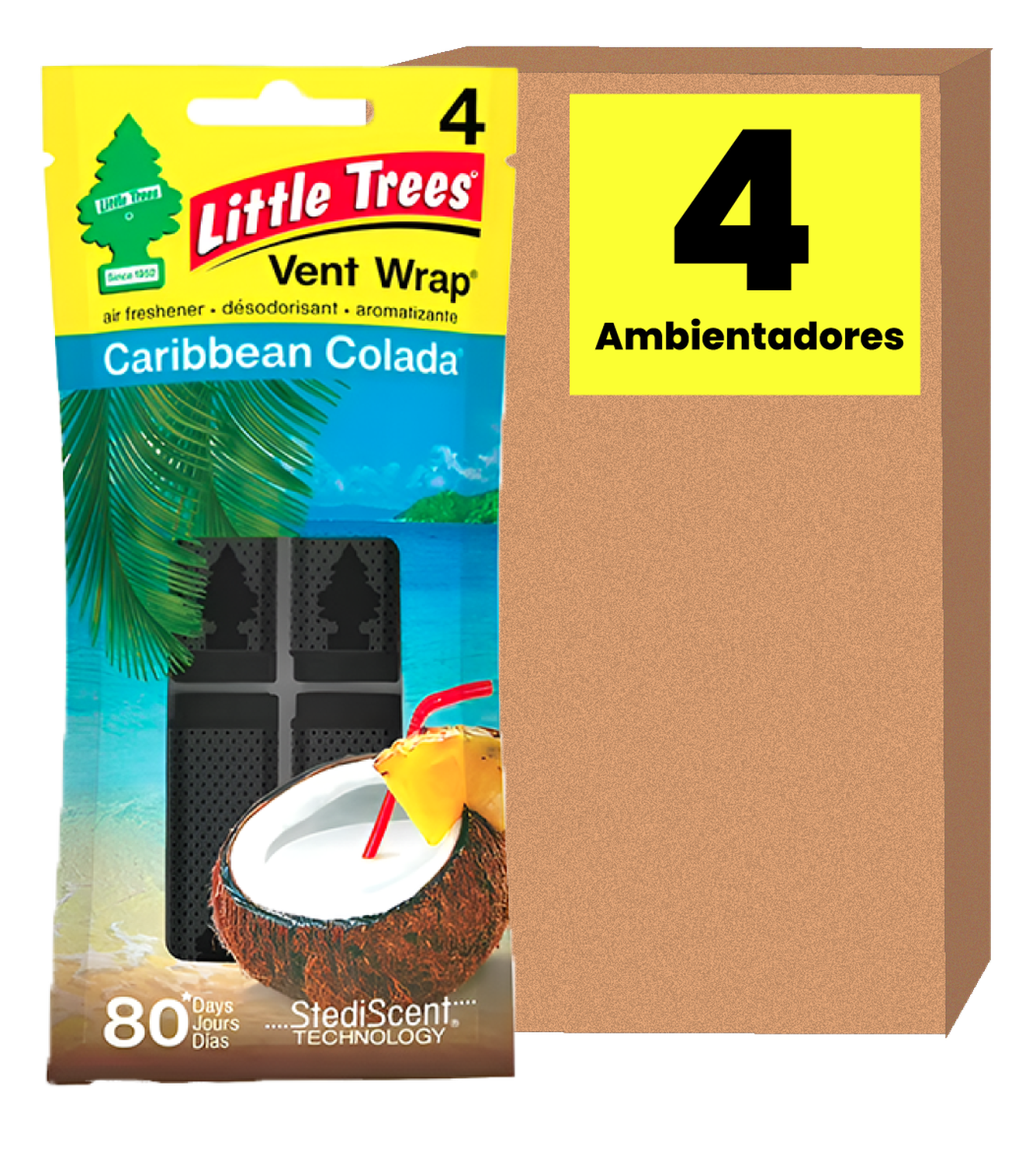 Ambientador Vent Wrap Little Trees x4 Und Little Trees