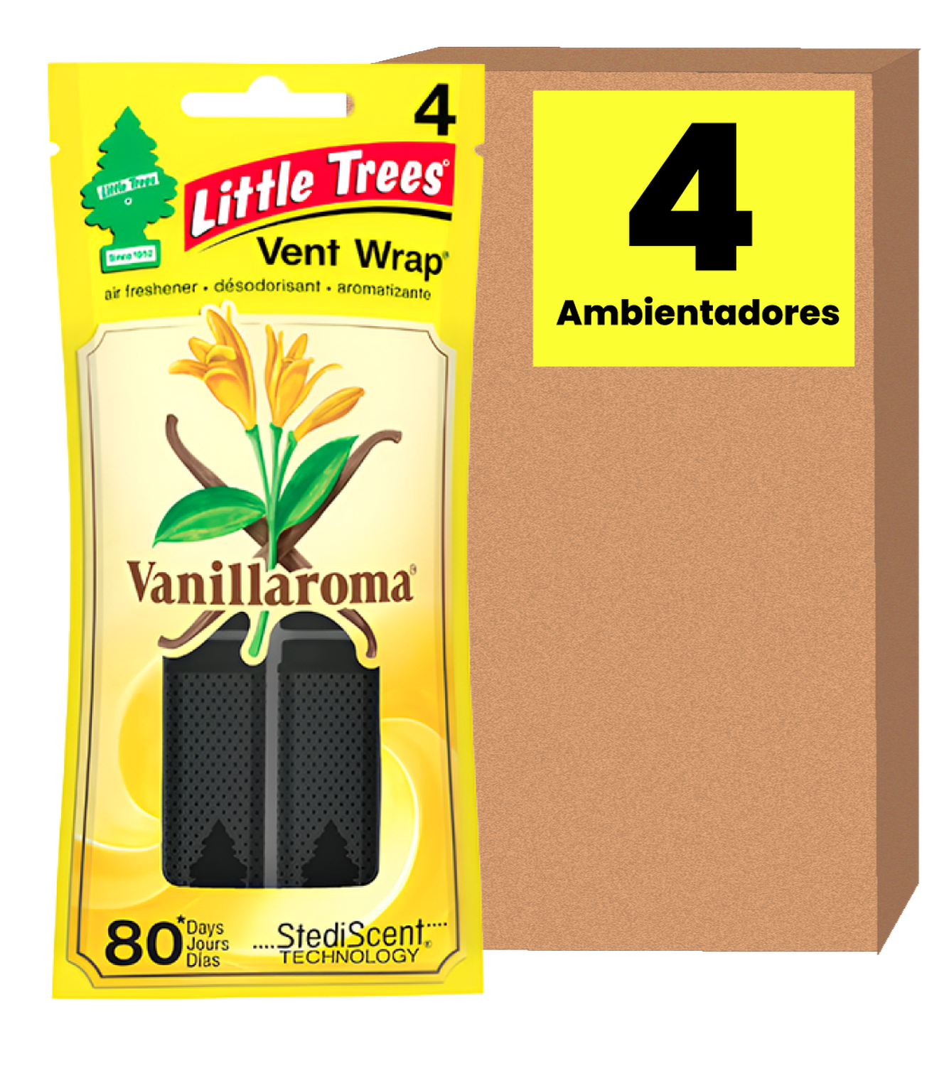 Ambientador Vent Wrap Little Trees x4 Und Little Trees